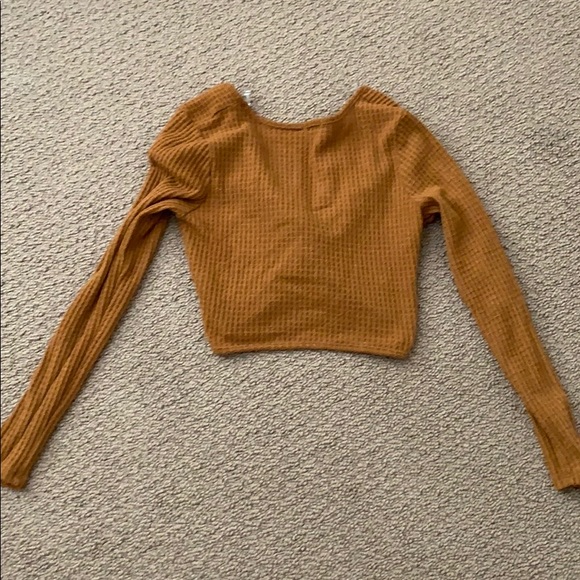 Rust cropped sweater - Picture 3 of 3
